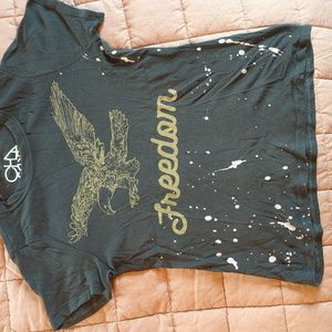 Anthropologie Chaser Distressed T shirt